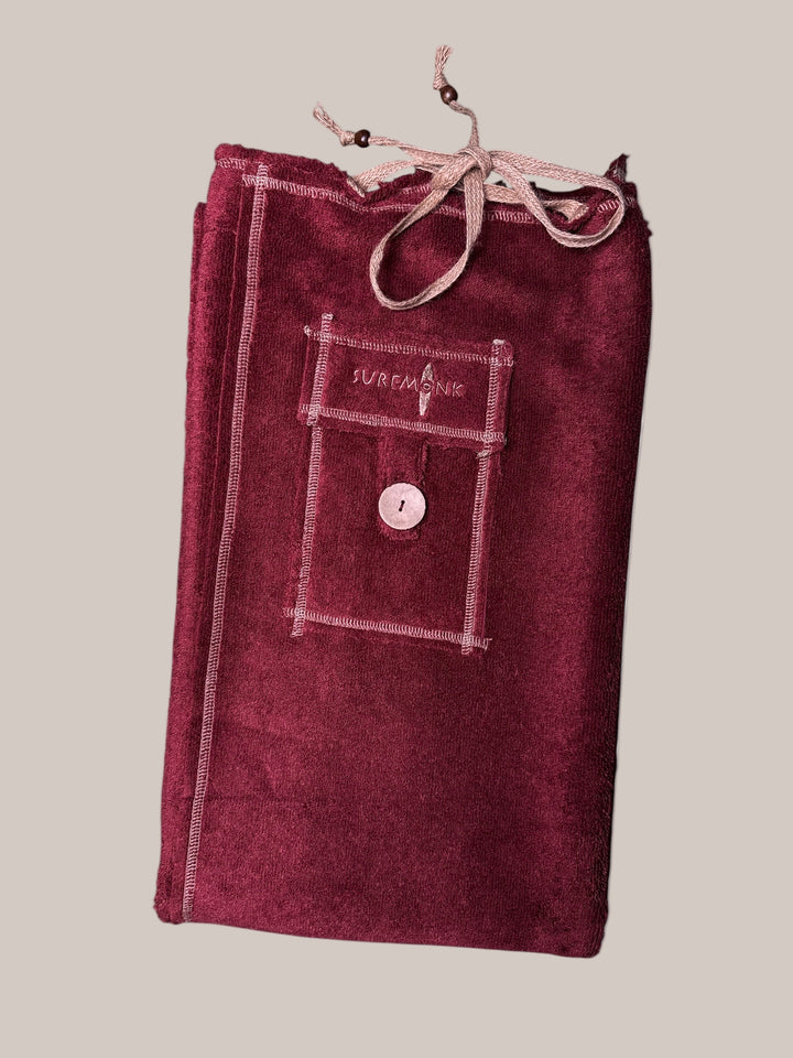 Surfmonk Towel - Merlot