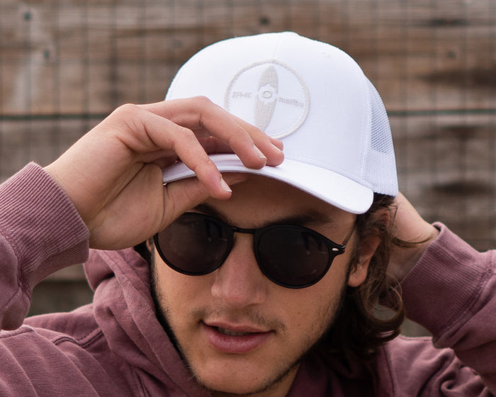 The Sailcloth - White Fitted Baseball Cap