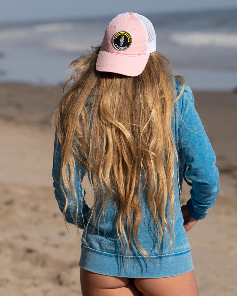 Ball Cap - Pink and White